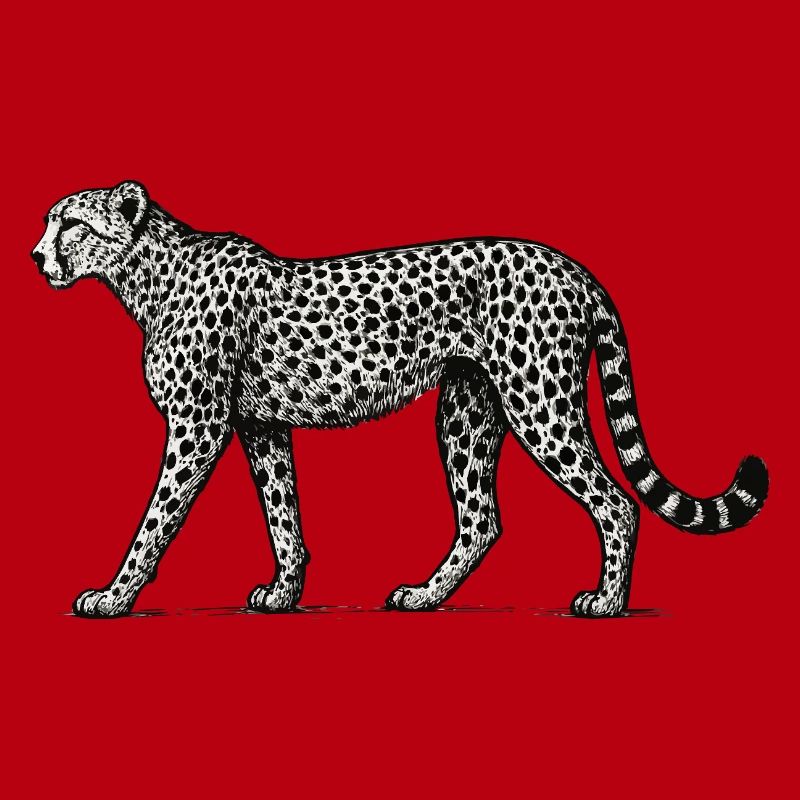 Black and White Leopard Pattern