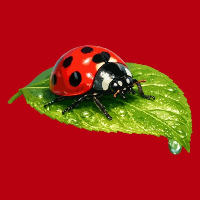 Ladybug on leaf