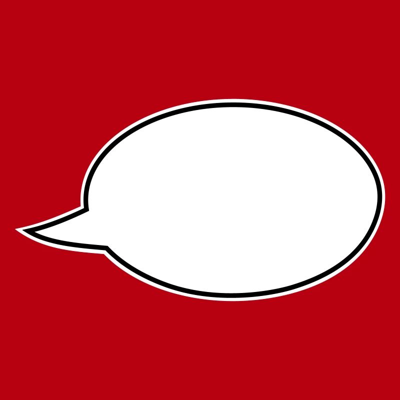 Speech bubble comic right