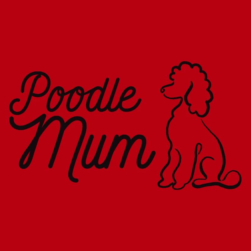 Pudel Mum Silhouette & Script