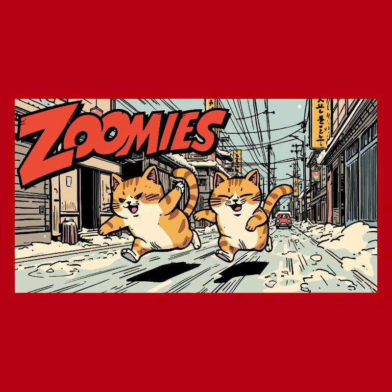 Course de chat anime