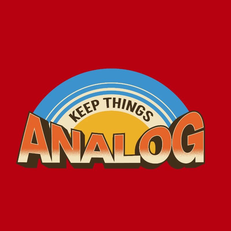 Keep Things Analog – Retro Tech-Statement