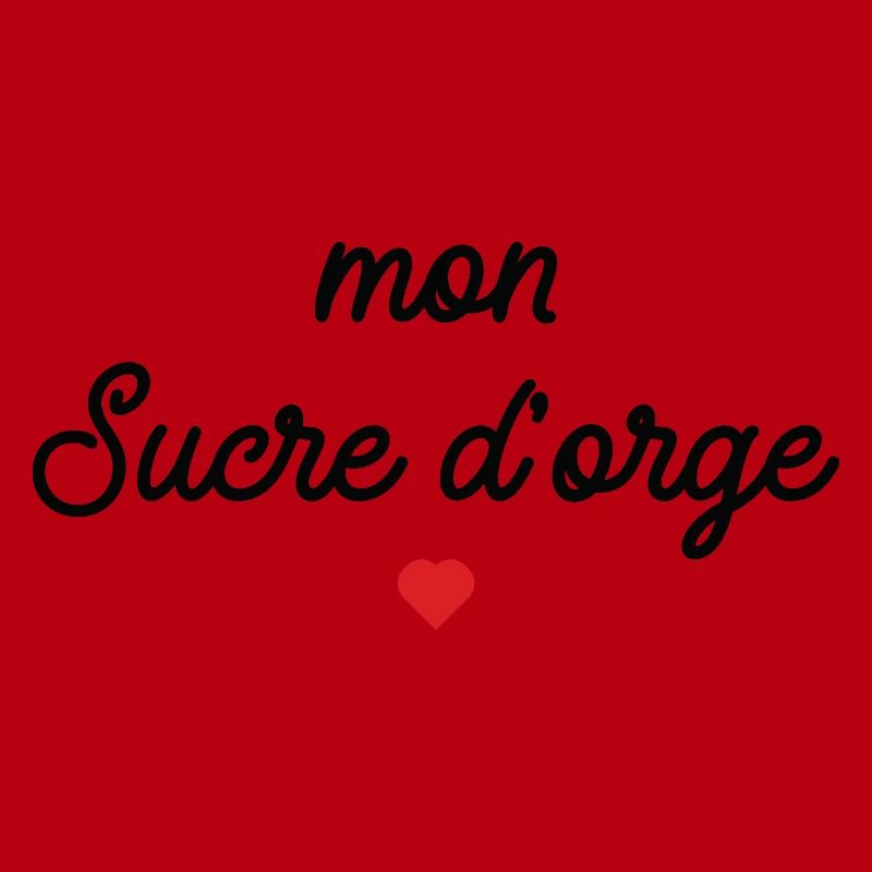 Mon Sucre d'Orge Script Cœur Rouge