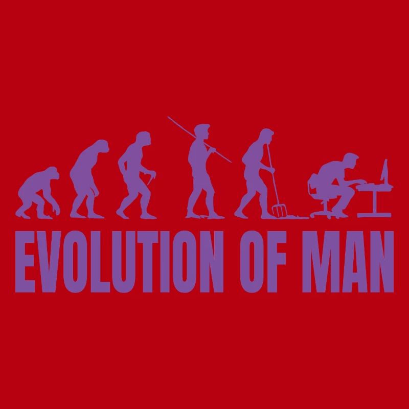 Programmer Computer Freak Evolution Retro