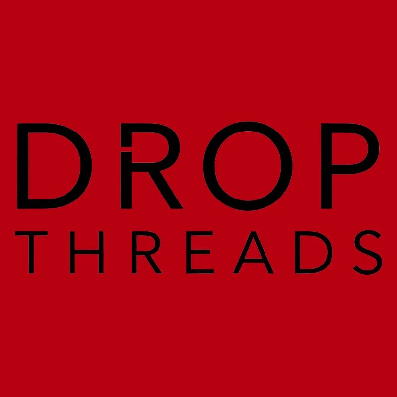 Drop Threads : Typographie minimaliste