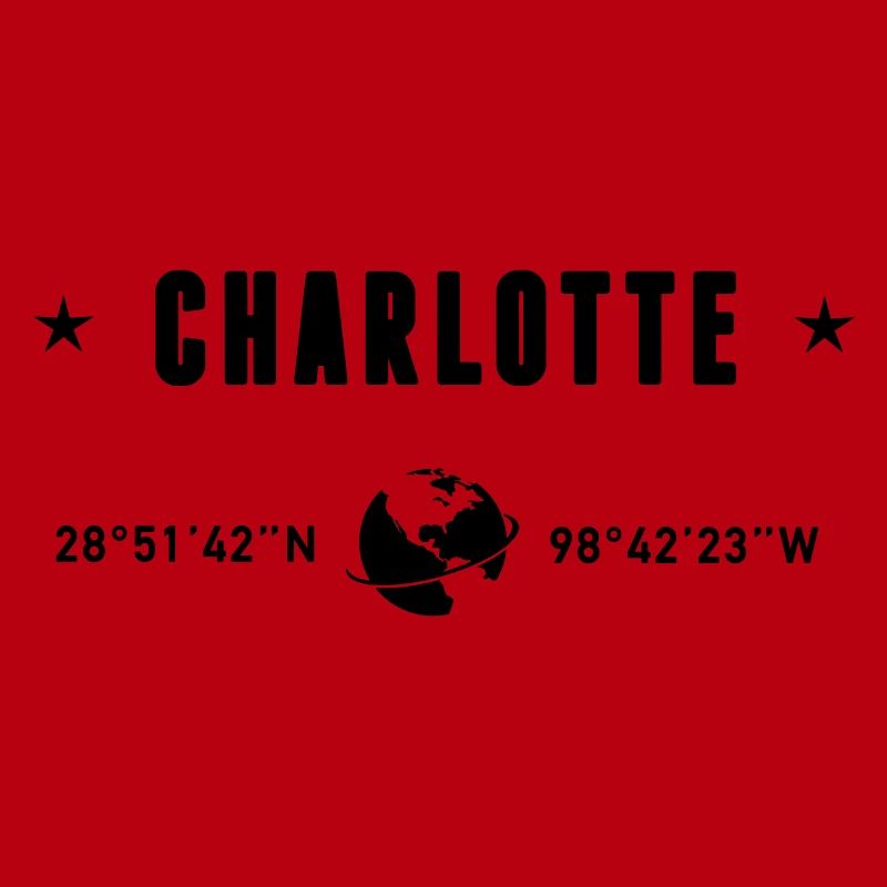 Coordonnées Globe de Charlotte, Caroline du Nord