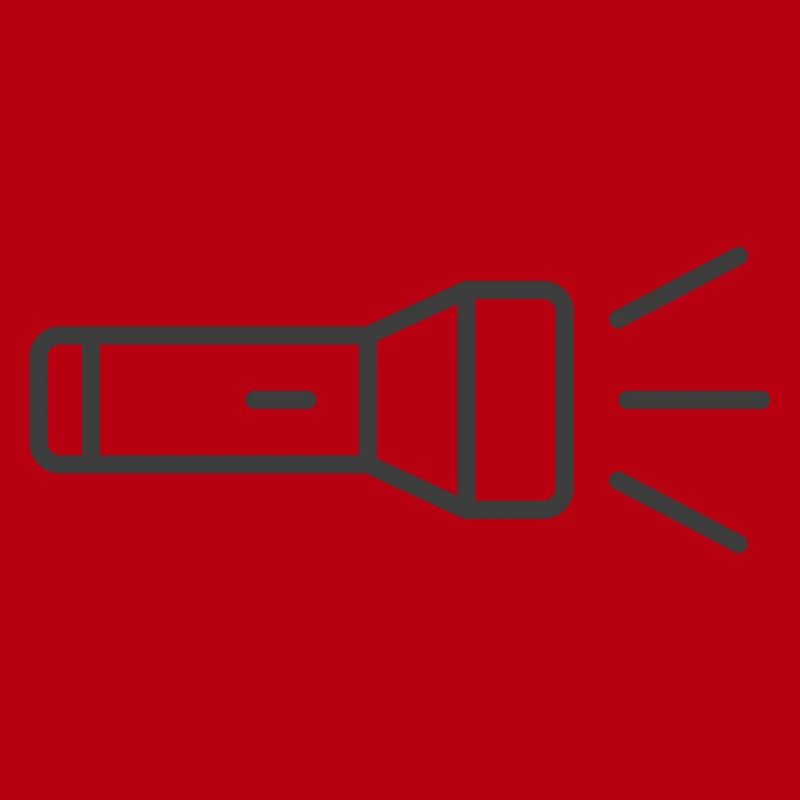 Flashlight Line Icon