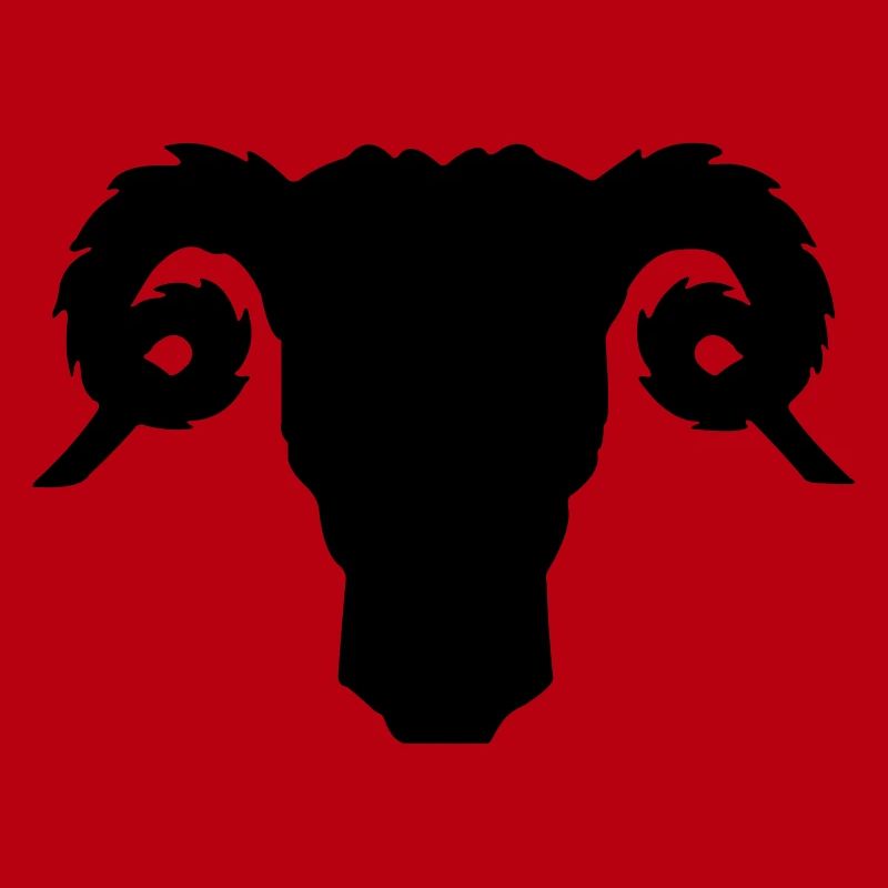 Bock- oder Rammkopfschattenbild