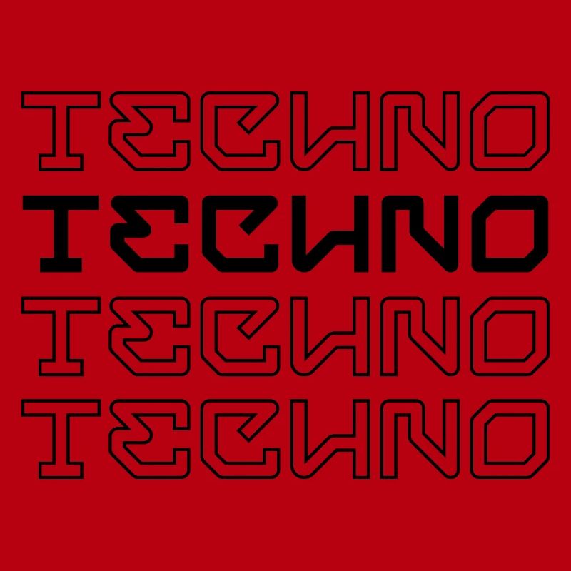Techno-modernes Typografie-Logodesign