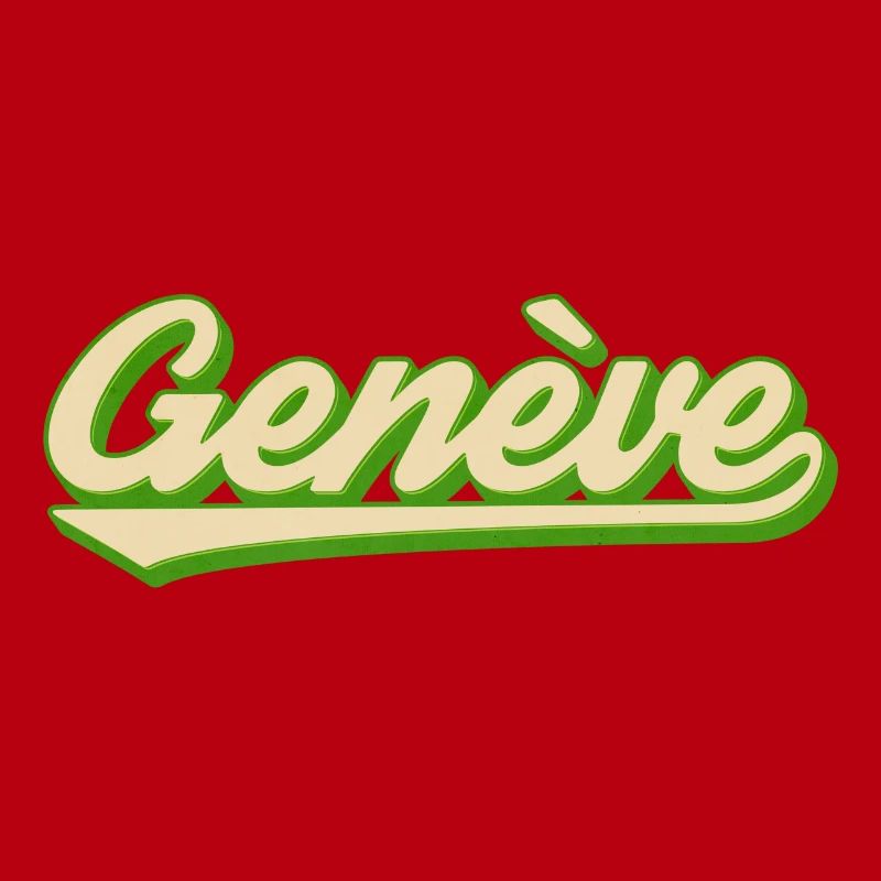Genève Retro Script Lime