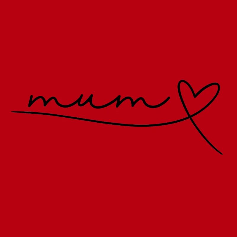 Mum Mom Mama Mutter Geschenk Muttertag, Herz