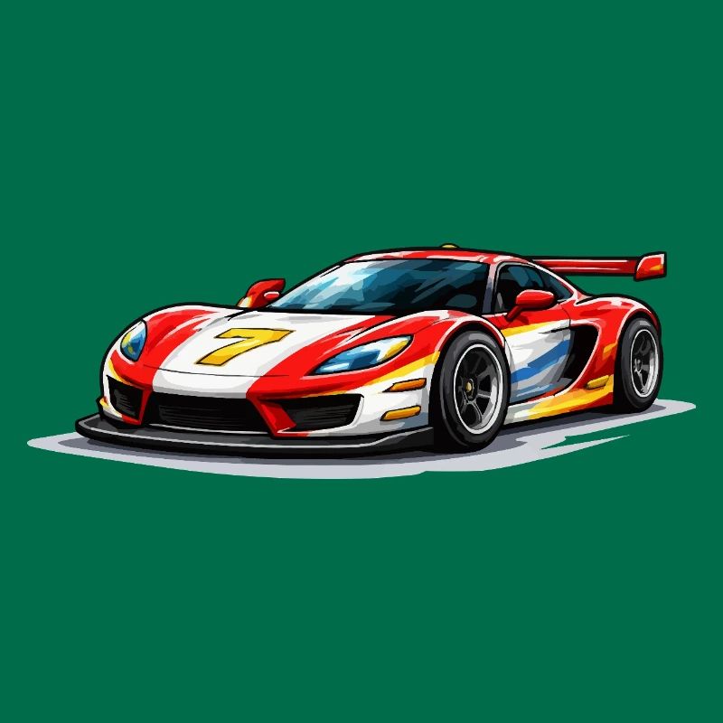 Graphismes de voitures de course de style vitesse