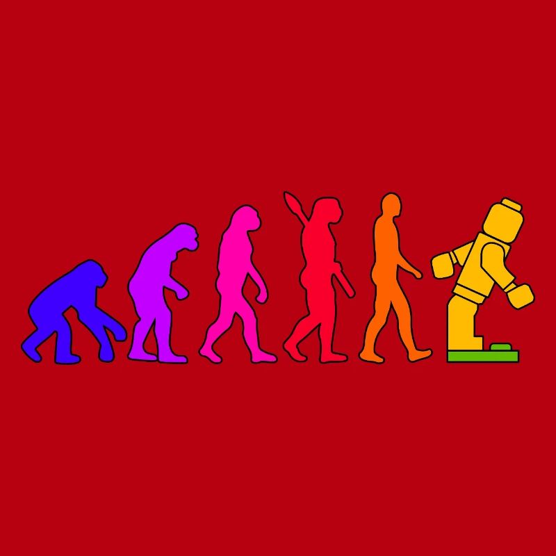 Clamping Brick Evolution Humanity Studded Brick