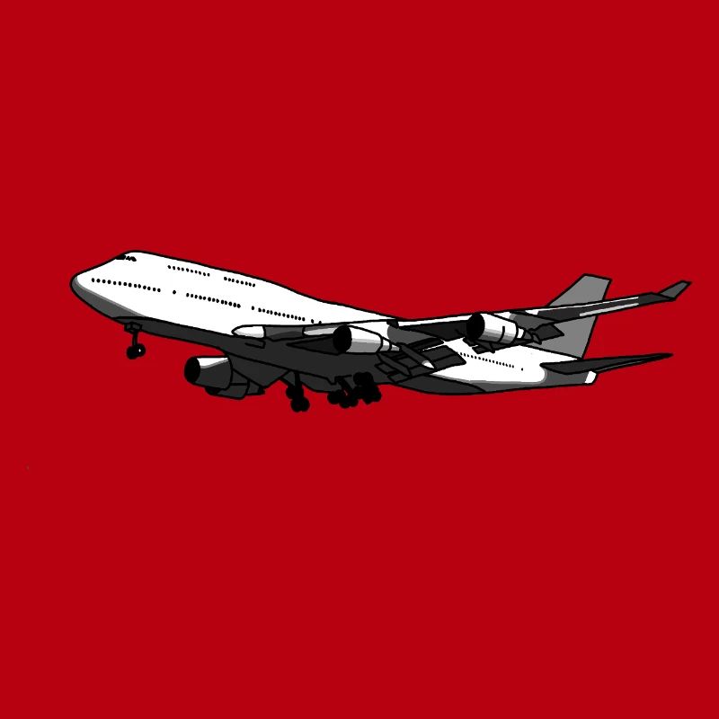 Flugzeug Silhouette mit Dynamischem Design