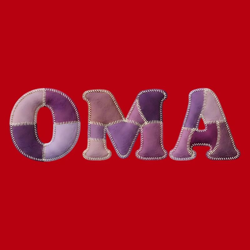 OMA Patchwork Stoff Design Geschenkidee