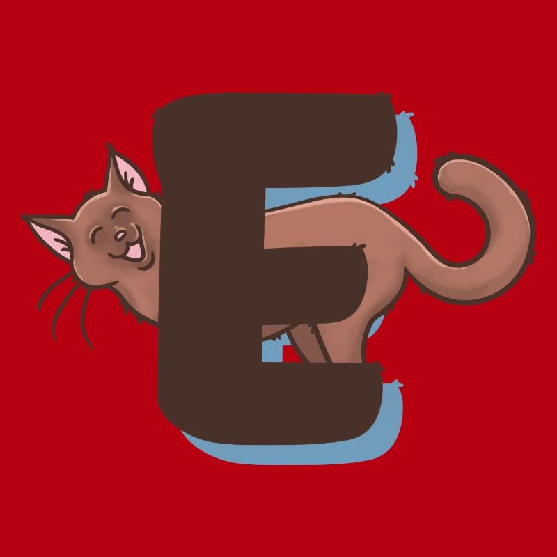 Katze Buchstabe E