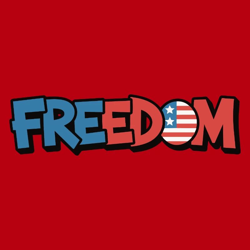 Freedom Typografie Statement Design
