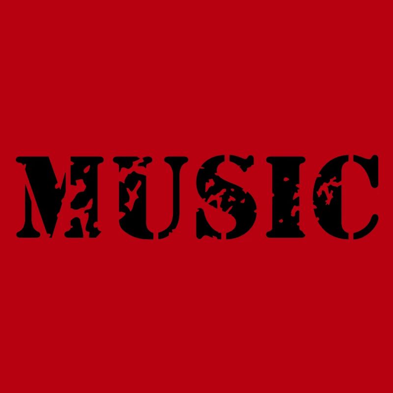 La musique comme la conception d'impression de
