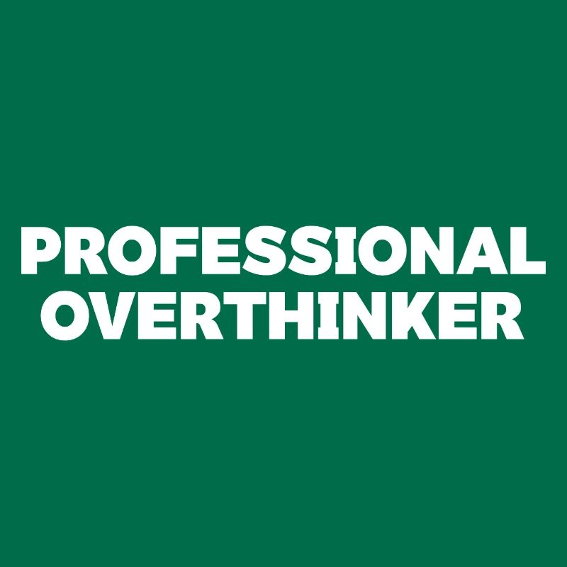 Futuristic Overthinker Typography Design