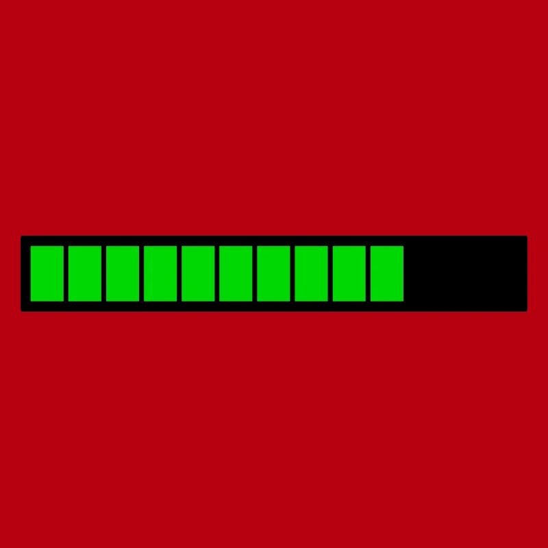 Barre de chargement rectangle Noir Vert (75%)