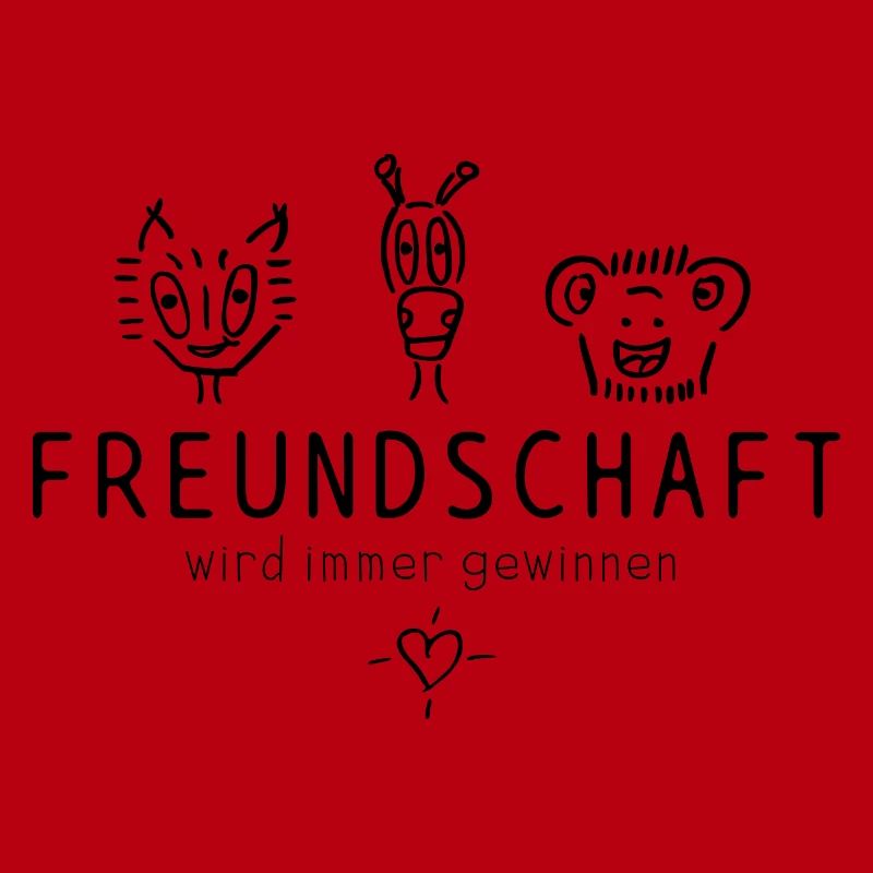 "Freundschaft wird immer gewinnen", schöner Spruch