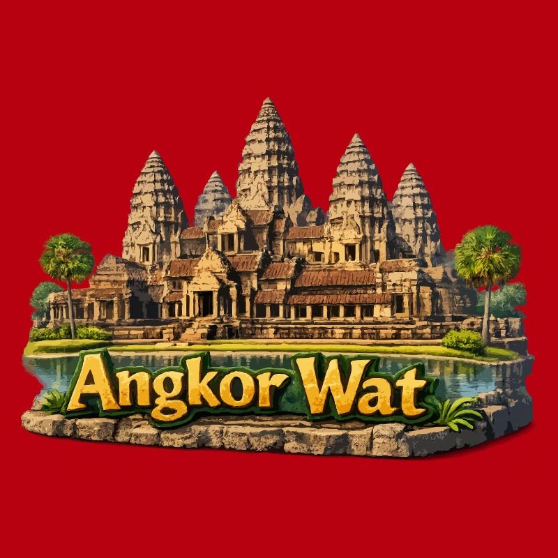 Angkor Wat : complexe du temple aux couleurs du sable