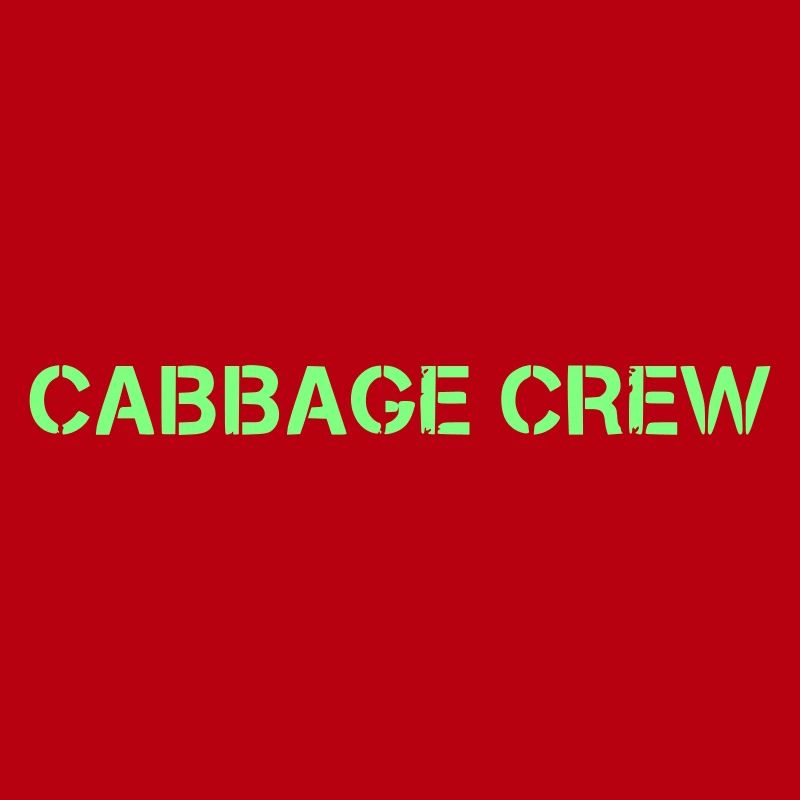 Cabbage Crew Lettrage Vegan