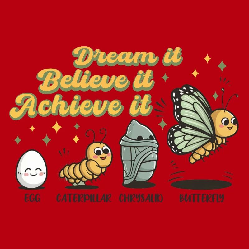 Chenille Papillon Ecole Evolution Cadeau