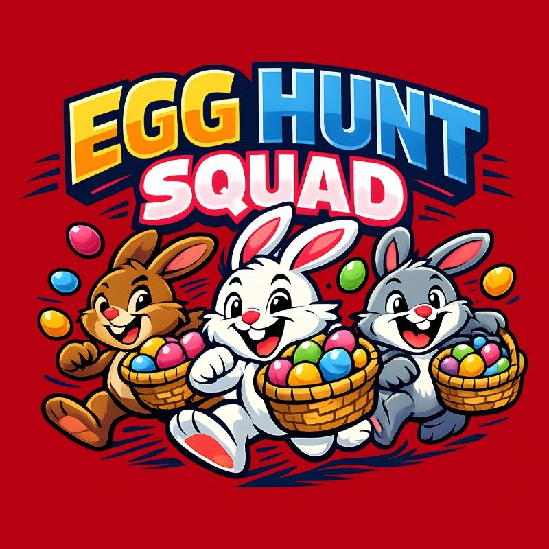 Easter Egg Hunt Squad Easter Bunny