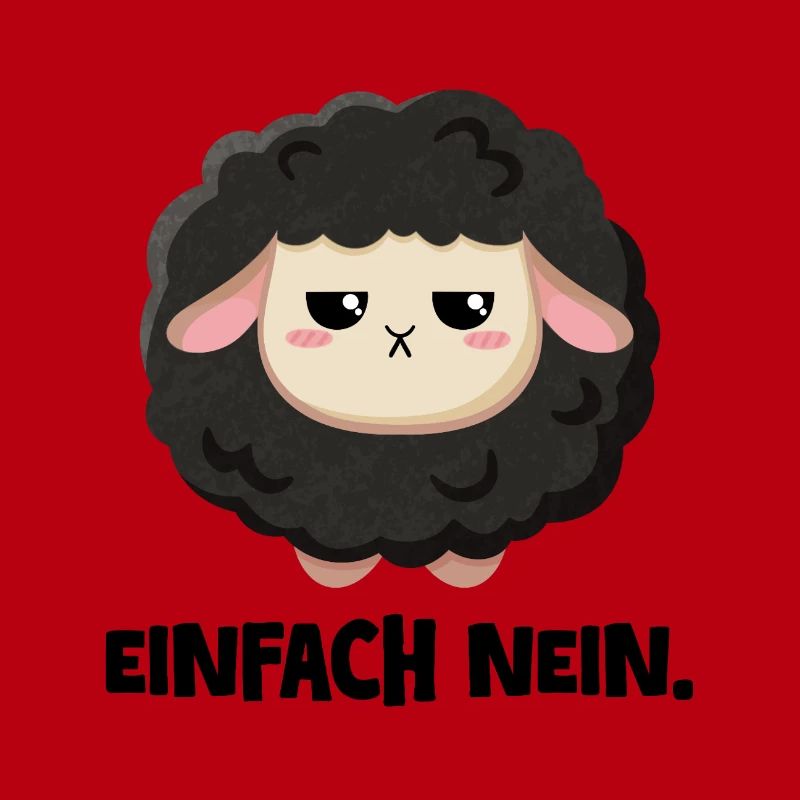 Grumpy Schaf Einfach nein
