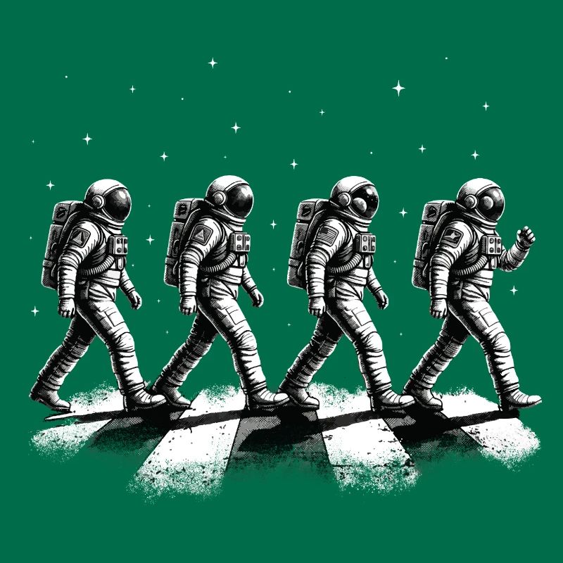 Walking Astronauts Space Exploration