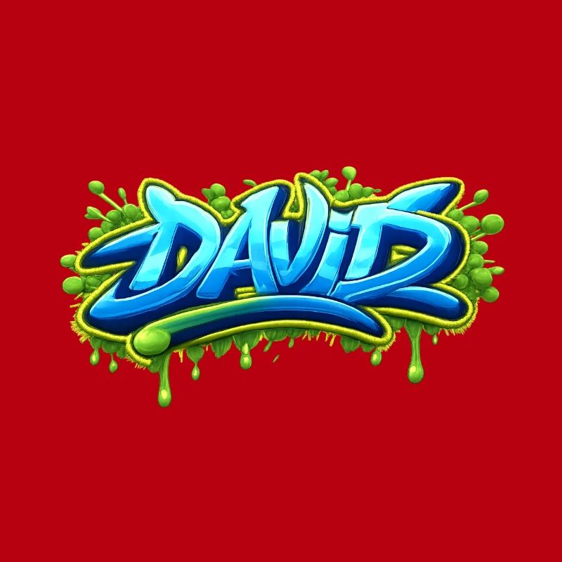 Graffiti name DAVID printable on everything