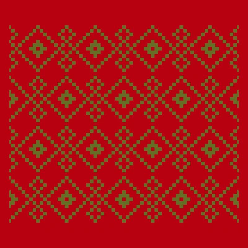 Pull uni de Noël (vert)