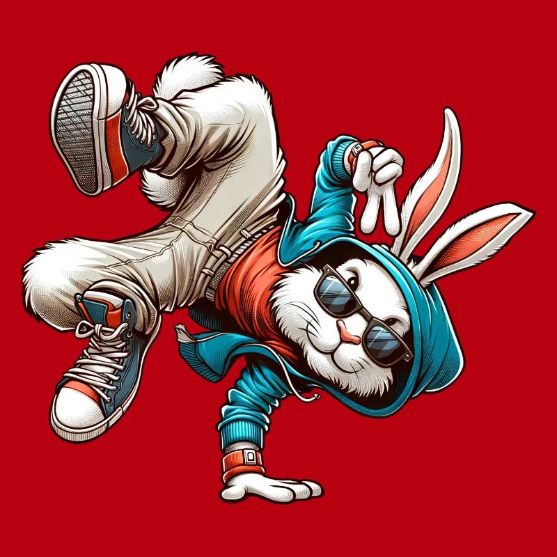 Easter Easter Bunny Dancing Breakdance