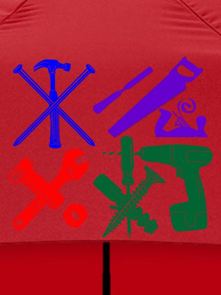 Farbe des Bauarbeiterwerkzeugs