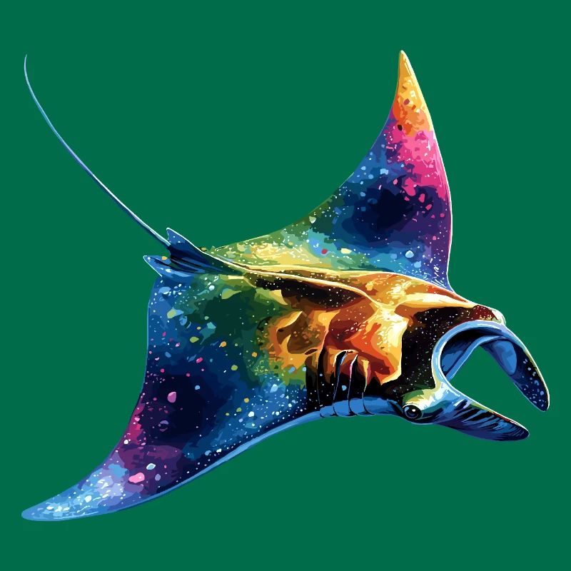 Manta Ray, Devil Ray, Stingray, Diver