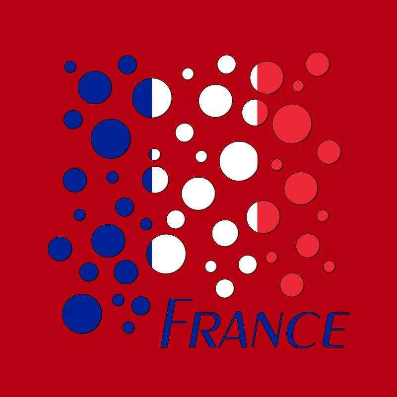 French Circle Dots Pattern