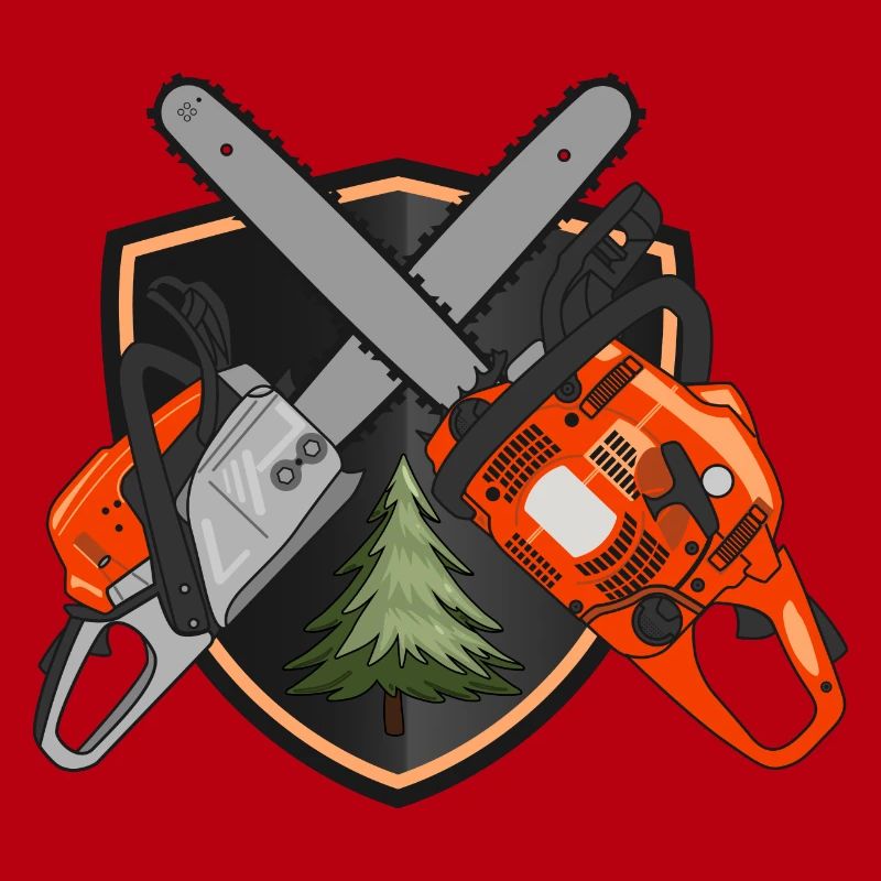 Chainsaws on shield