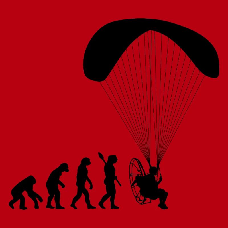 Paramotoring Human Evolution Funny
