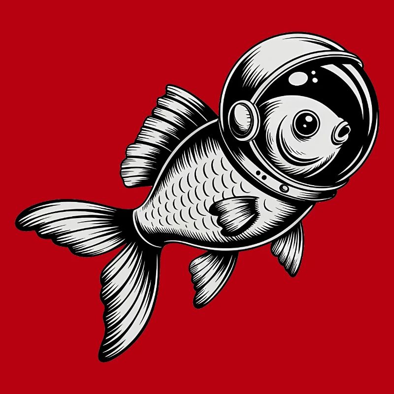 Poisson dans l’espace - Logo Cool Astonomy