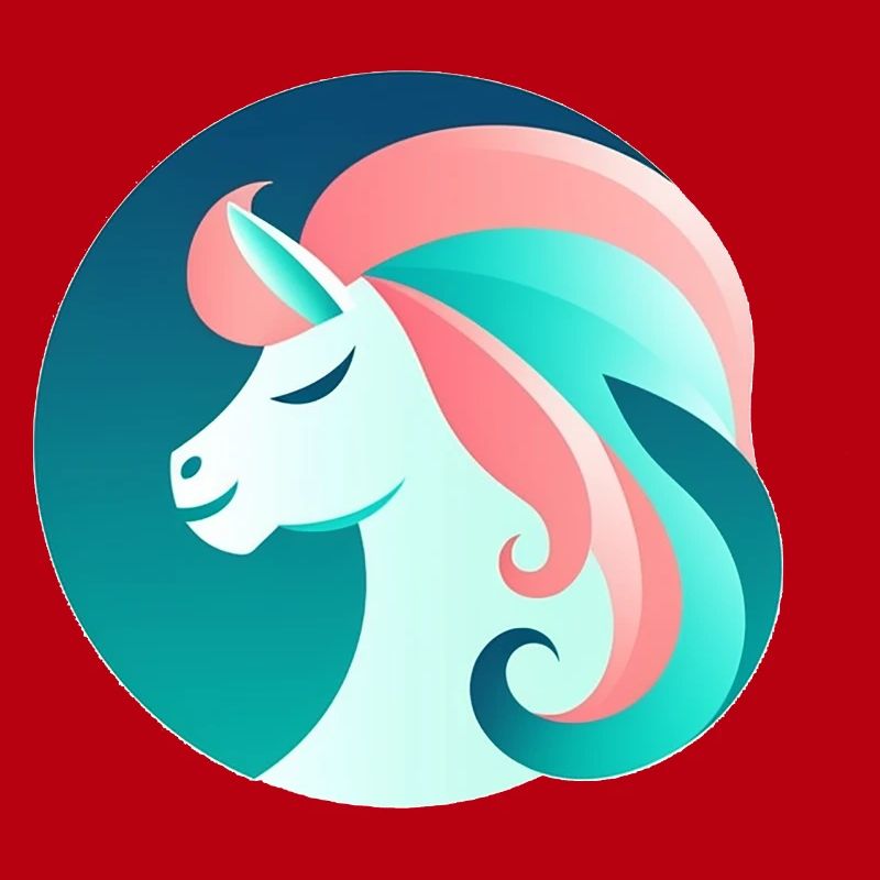 Neon Einhorn Traumbild