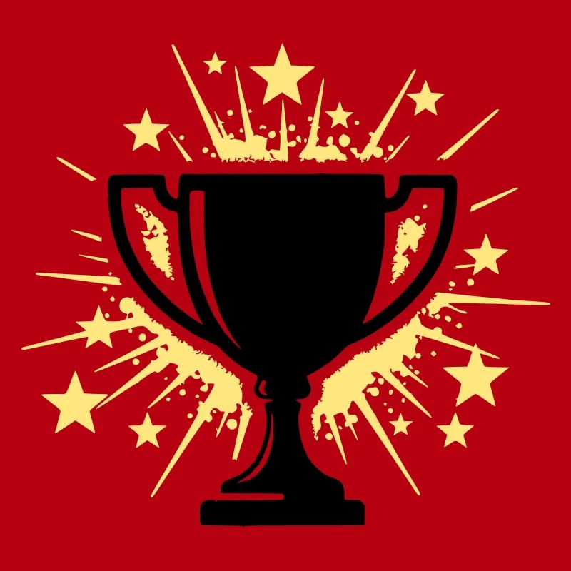 Pokal Sieger Trophäe Sterne