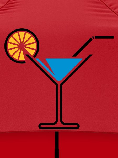 Cocktail / Cocktailglas / Martini + (Hellblau)