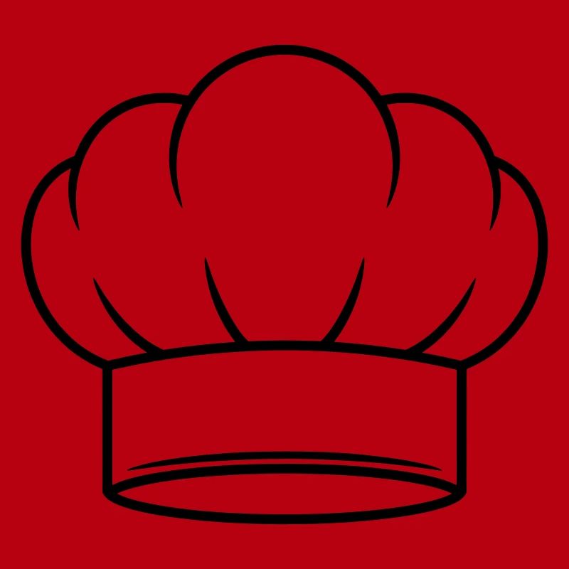 Conception d’icônes vectorielles de chapeau de chef