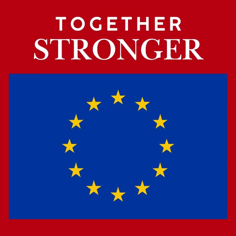 Drapeau européen plus fort ensemble