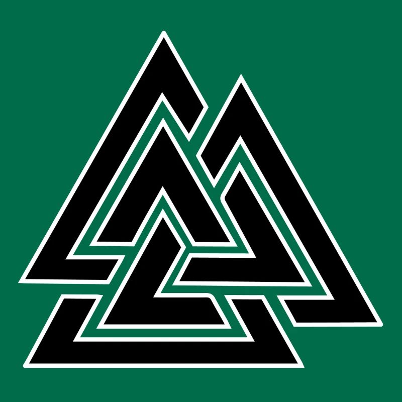 Triangular intertwined pattern