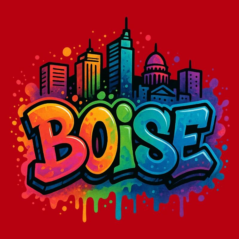 Skyline de graffitis de Boise