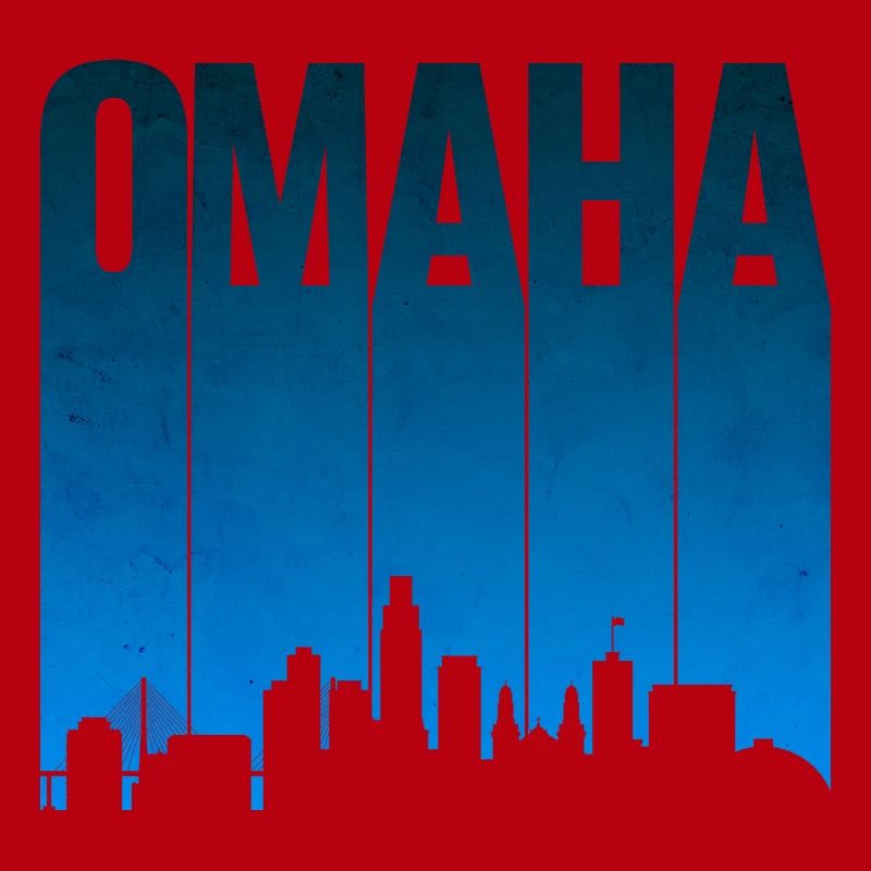 Omaha Skyline Blau Gradient
