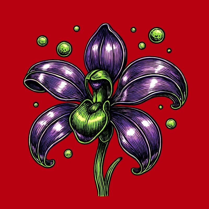 Lila Orchidee Blume Botanik