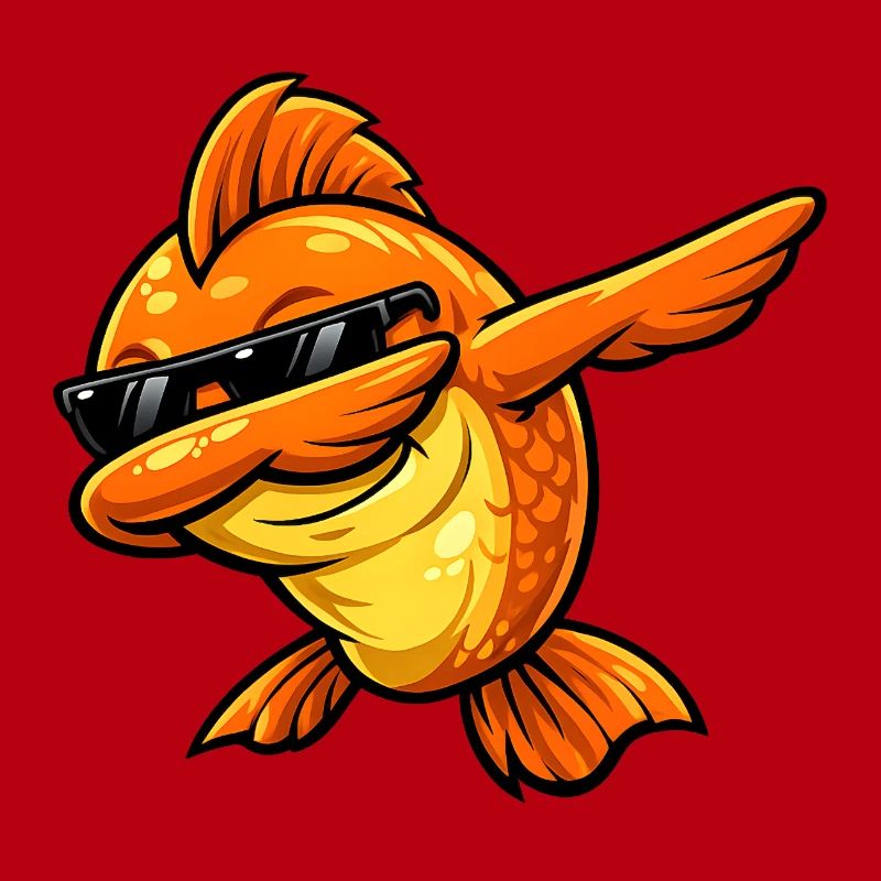 Dabbing Goldfish